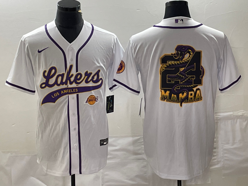 Men Los Angeles Lakers #24 Bryant white 2024 NBA Jersey2024112001